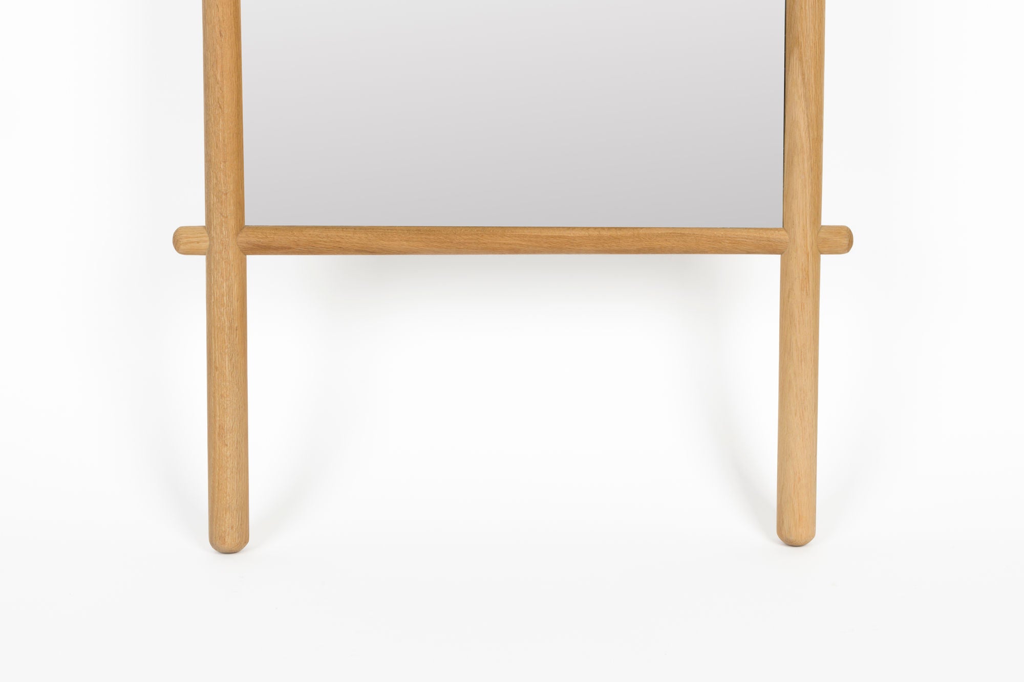 Solene Natural Oak Wood Leaning Mirror